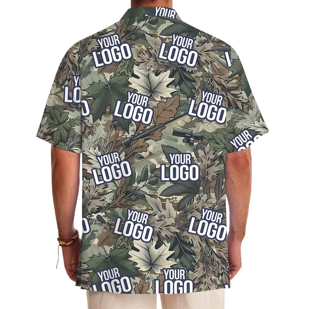 Personalized Tactical Party Tropical Shirt With Military Unit Logo