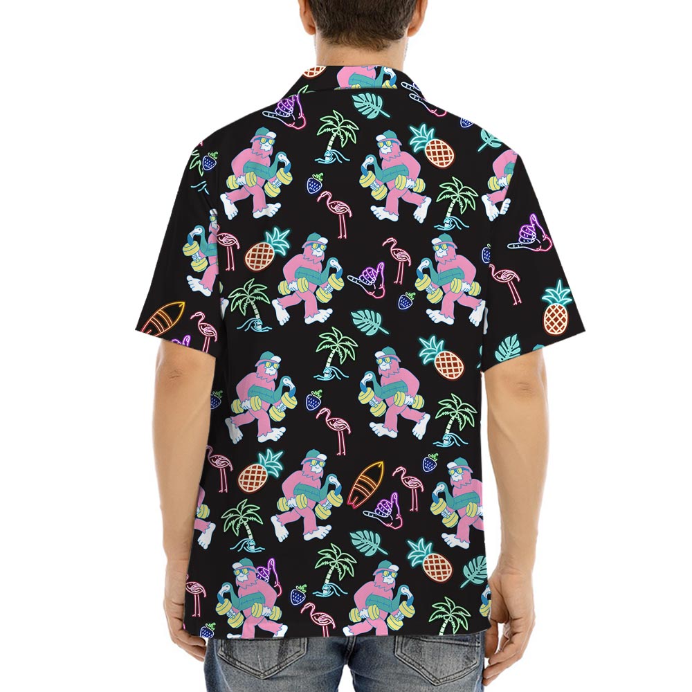Bigfoot Retro Hawaiian Shirt