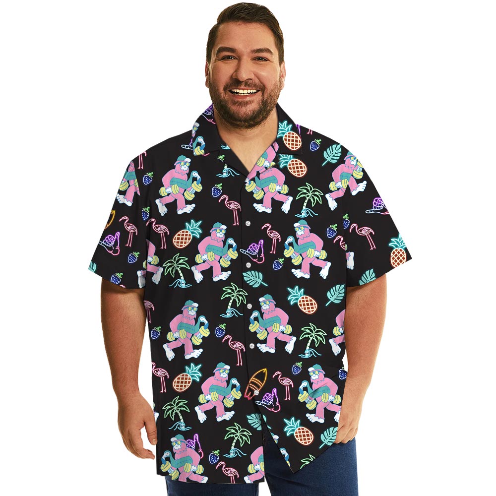 Bigfoot Retro Hawaiian Shirt