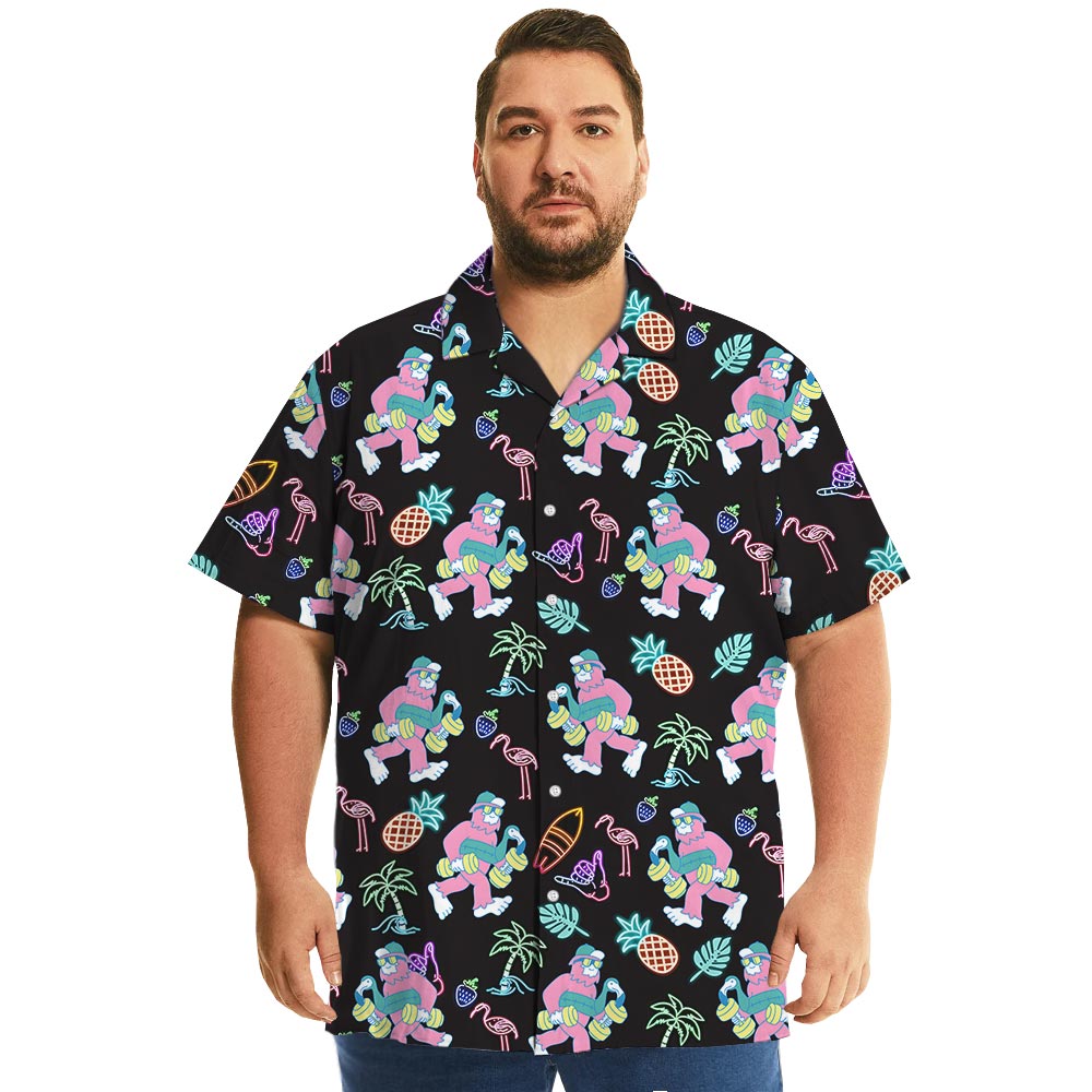 Bigfoot Retro Hawaiian Shirt