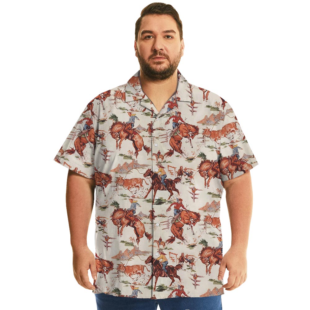 Western Cowboy Button Up Shirt With Pocket