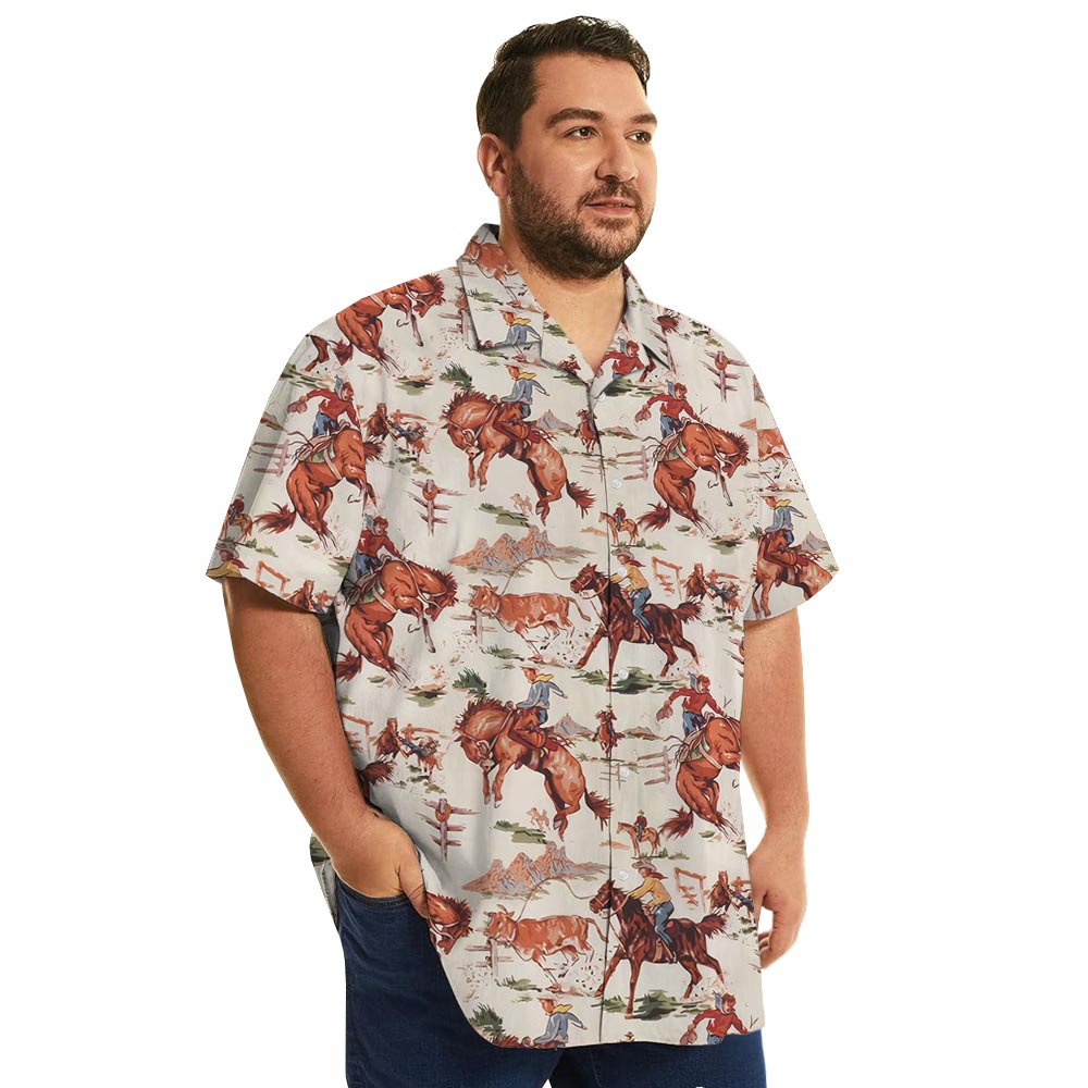 Western Cowboy Button Up Shirt With Pocket
