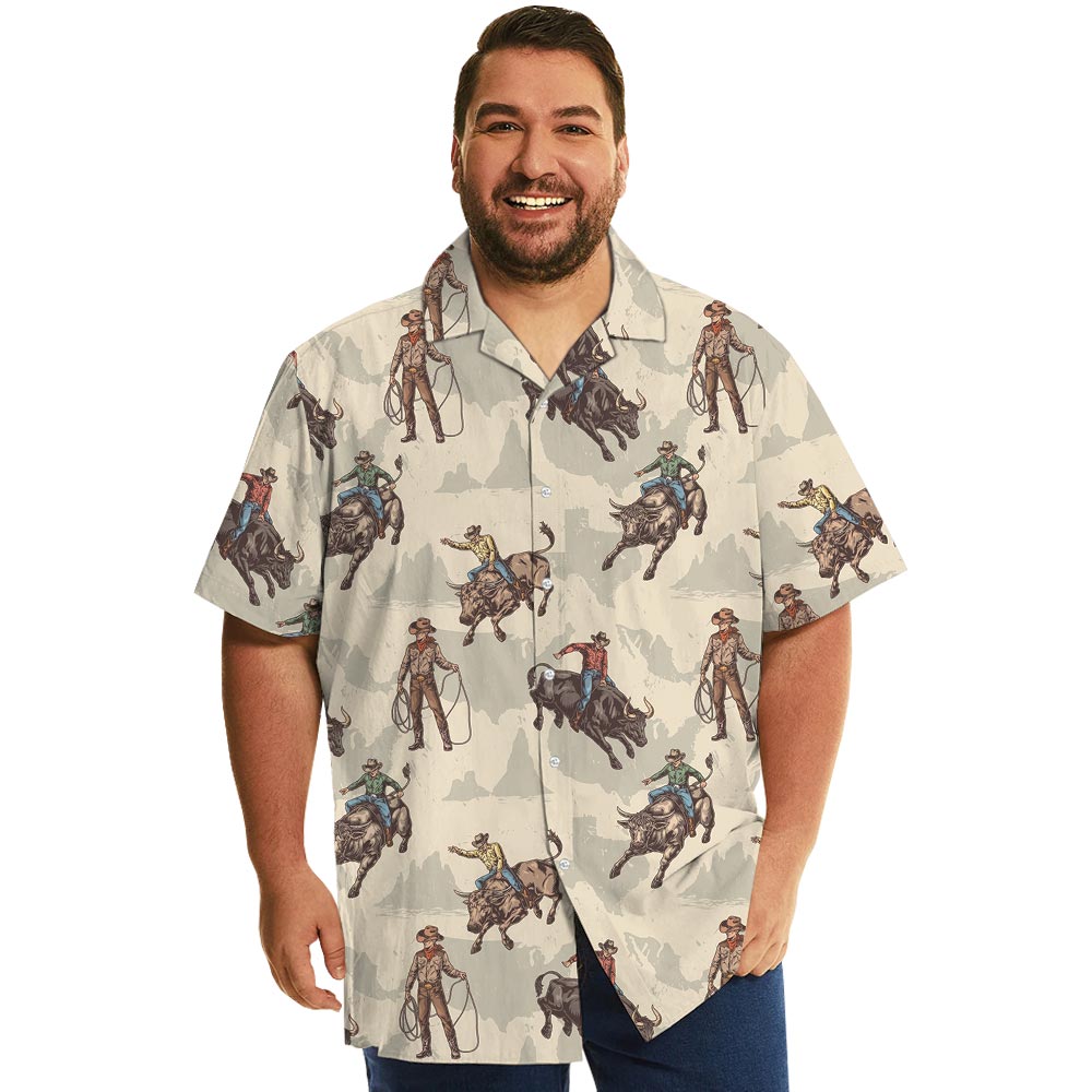 Desert Cowboy Button Up Short Sleeved Shirt Pocket
