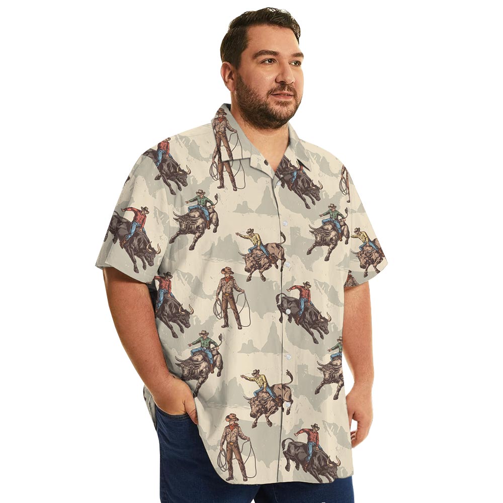 Desert Cowboy Button Up Short Sleeved Shirt Pocket