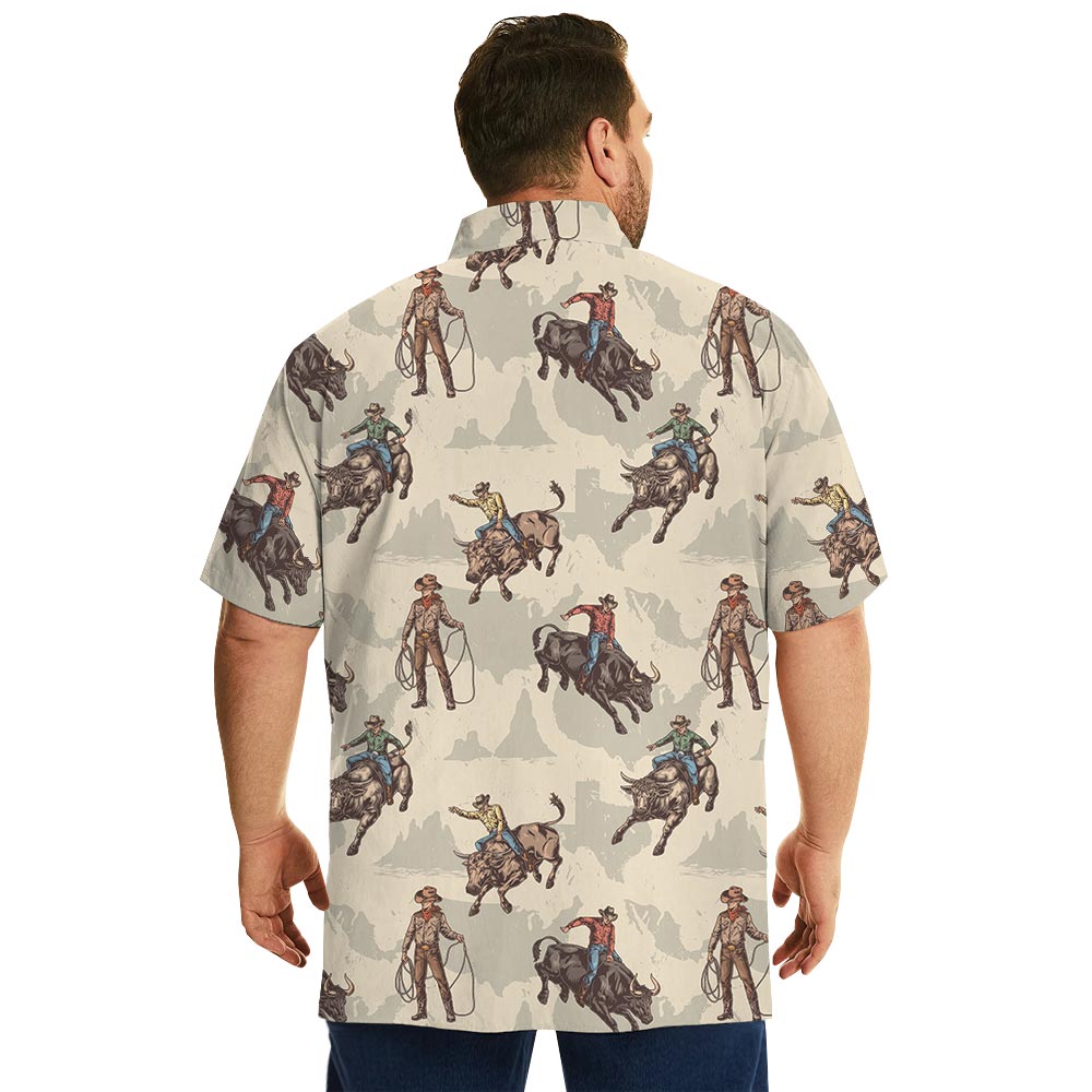 Desert Cowboy Button Up Short Sleeved Shirt Pocket