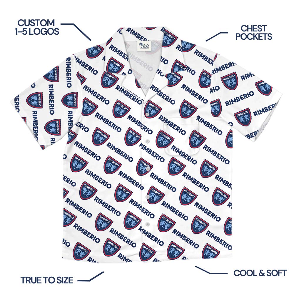 Custom Company Hawaiian Shirt With Logo And Name