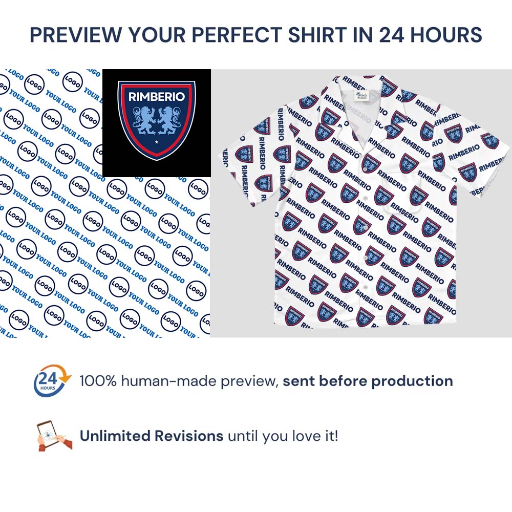 Custom Company Hawaiian Shirt With Logo And Name