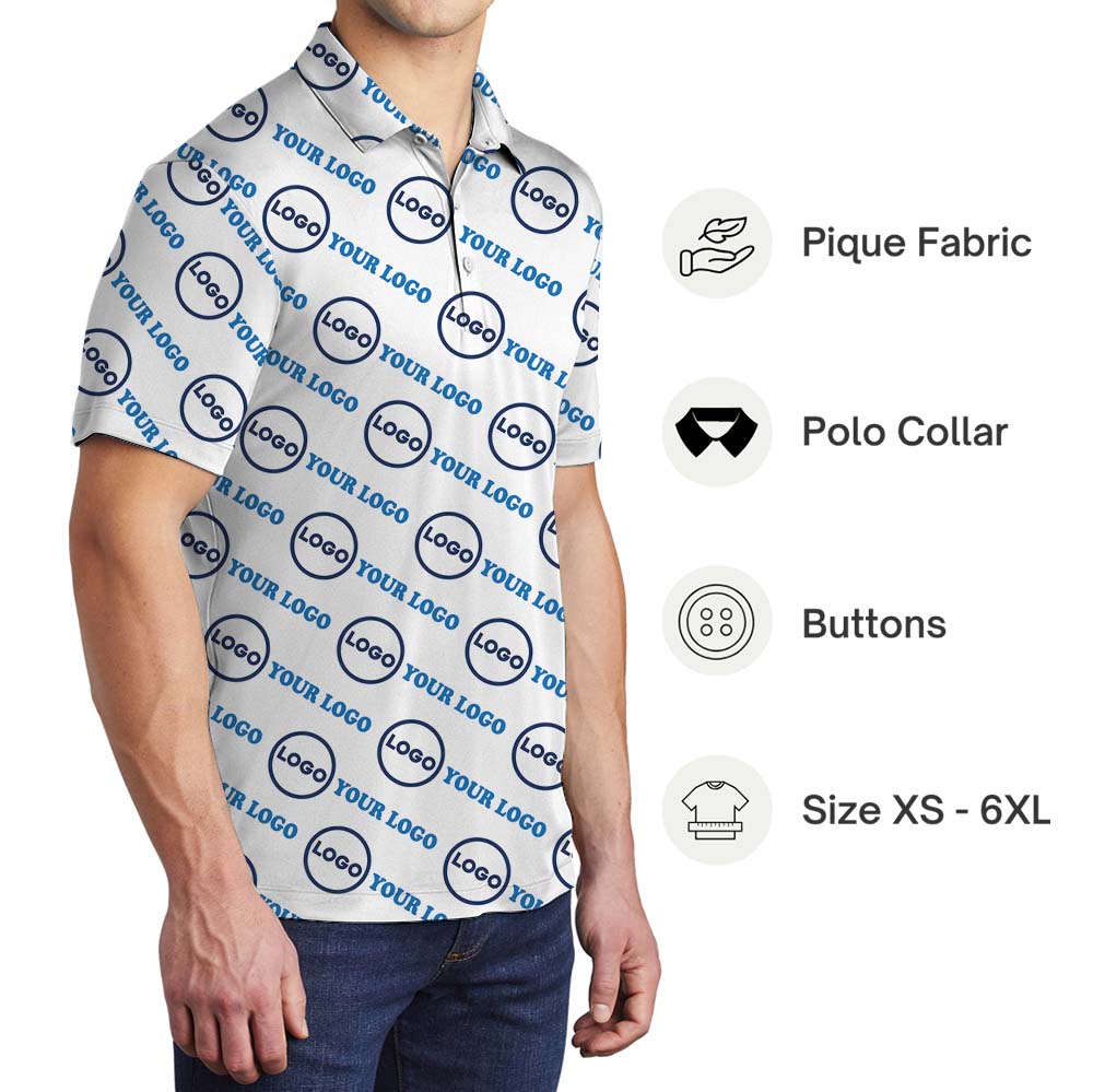 Custom Logo And Name Collared Shirt No Minimum