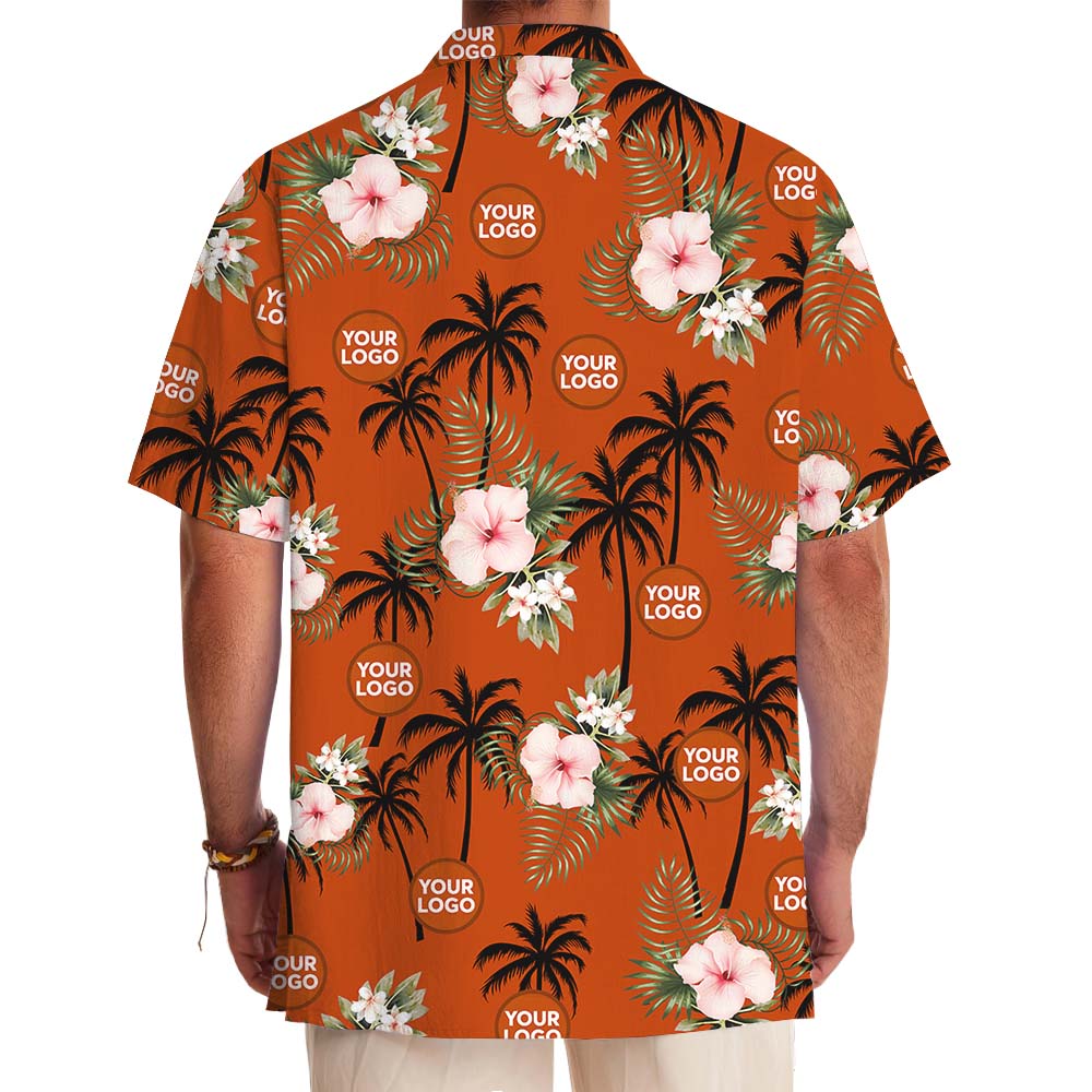 Sunset Palms Custom Logo Hawaiian Shirt No Minimum