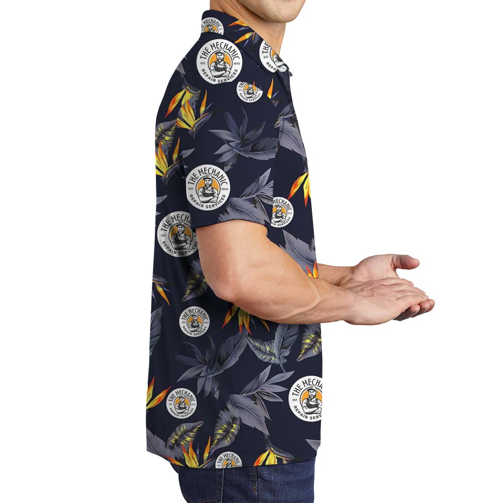 Bird Of Paradise Flowers Company Logo Polo Shirts