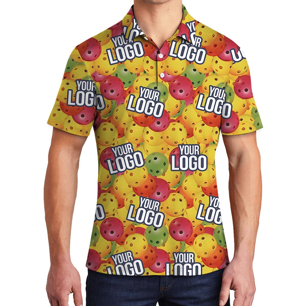 Funny Custom Logo Pickleball Polo Shirt - variant image 1