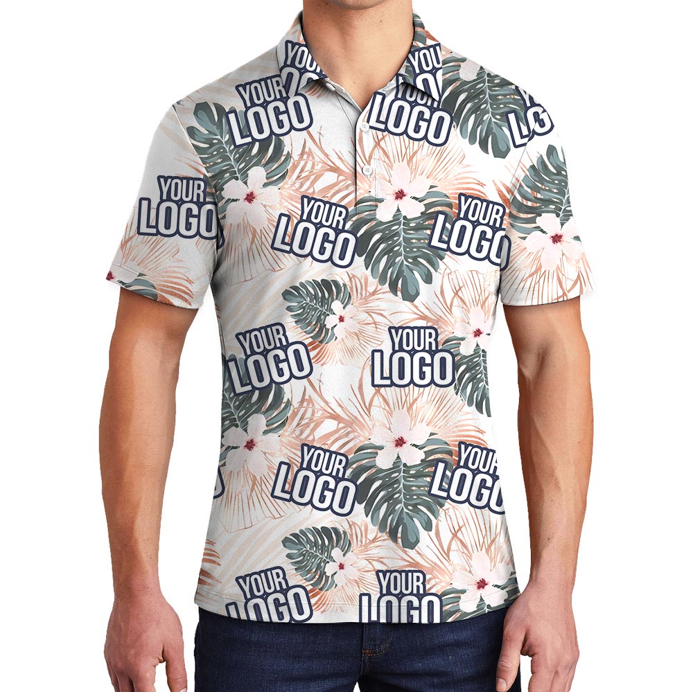 Your Team Logo Performance Polo Shirt Tropical - variant image 1