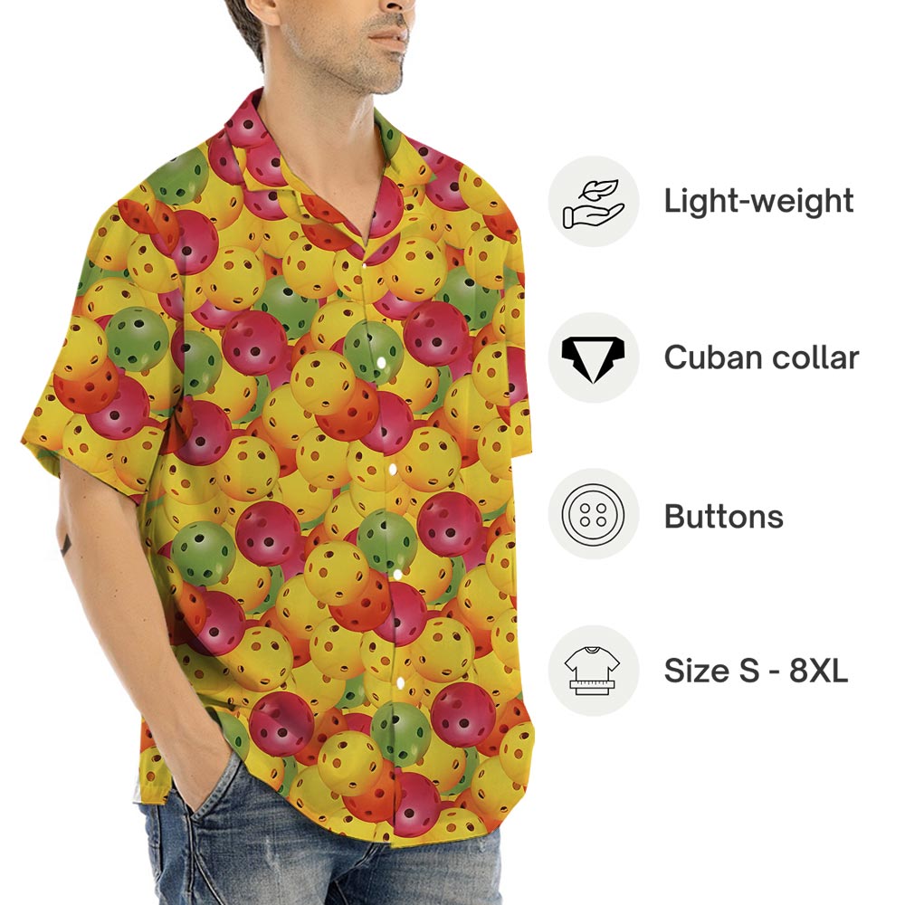 All Over Print Pickleball Hawaiian Shirt