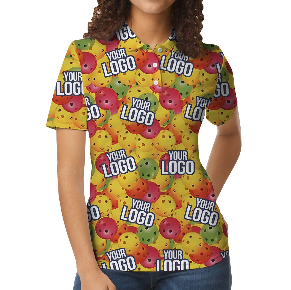 Funny Custom Logo Pickleball Polo Shirt