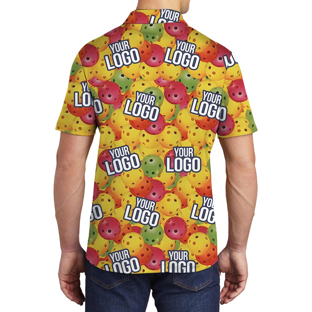 Funny Custom Logo Pickleball Polo Shirt