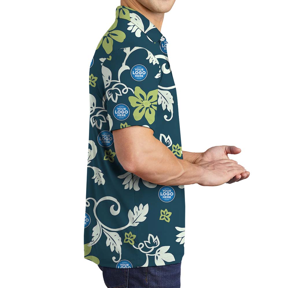 Vintage Collared Polo Shirt With Customized Logo
