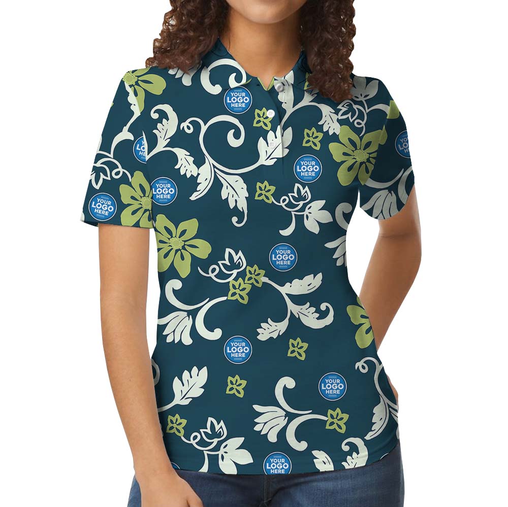 Vintage Collared Polo Shirt With Customized Logo