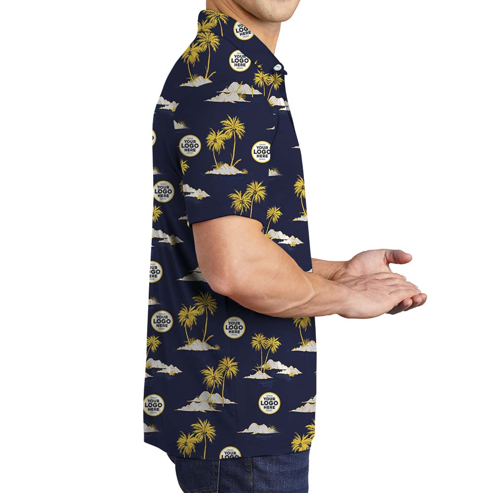 Island Vibes Personalized Collared Polo Shirt With Logo