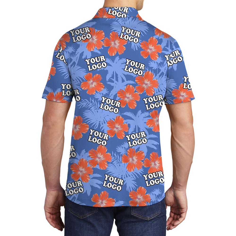 Personalized Tropical Polo Shirt With Company Logo