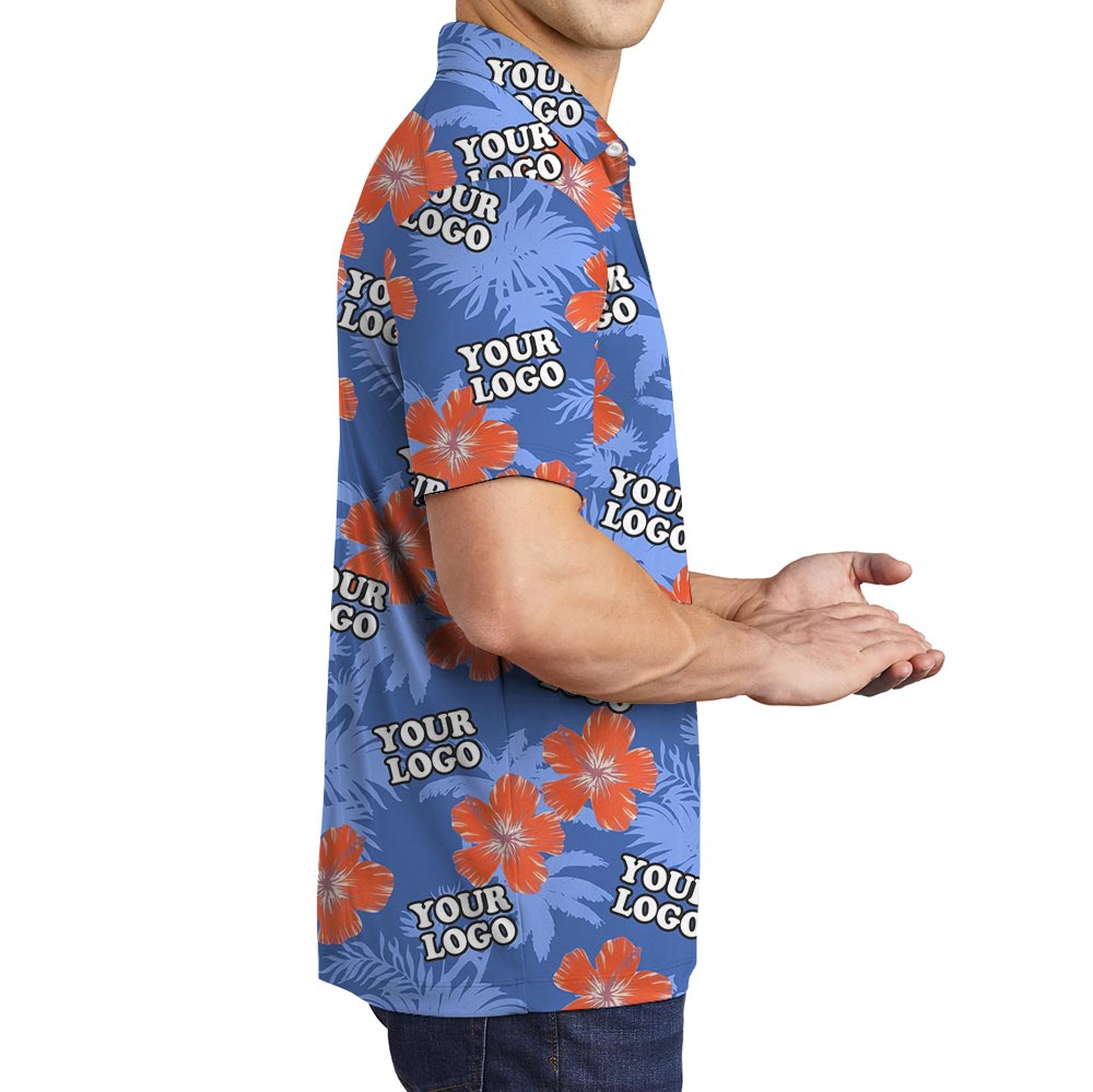 Personalized Tropical Polo Shirt With Company Logo
