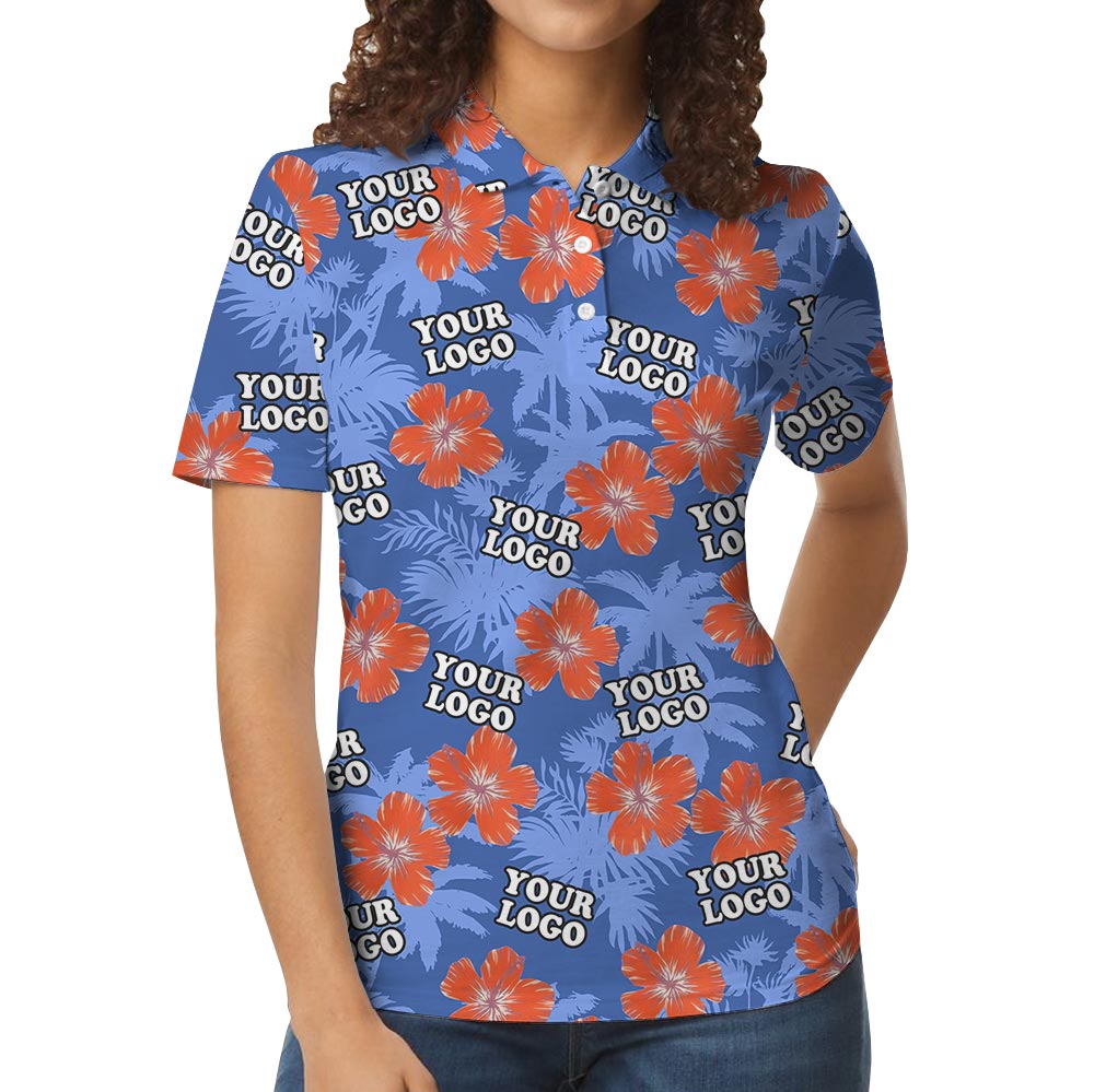 Personalized Tropical Polo Shirt With Company Logo