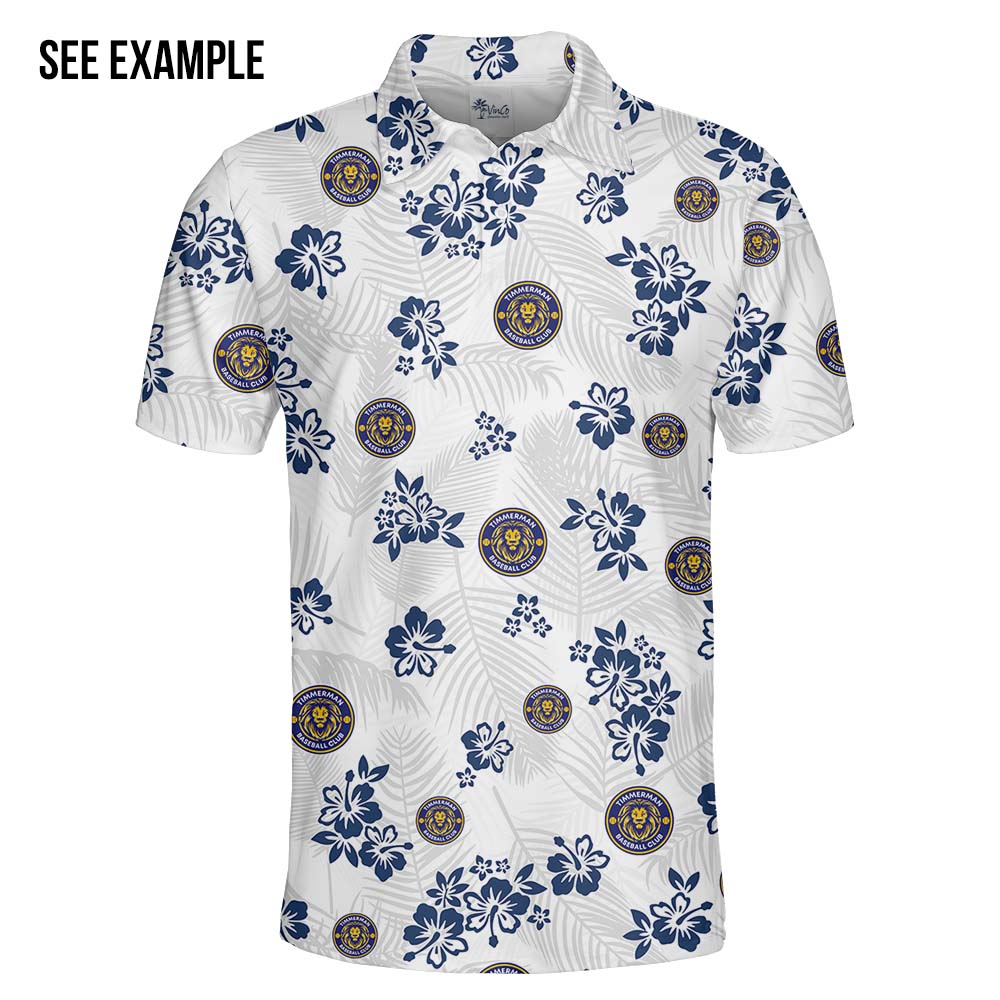 Beach Vibes Custom Logo Polo Shirt For Group