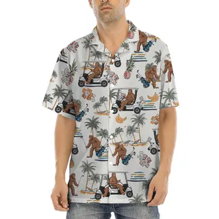 Bigfoot Golf Vintage Hawaiian Shirt