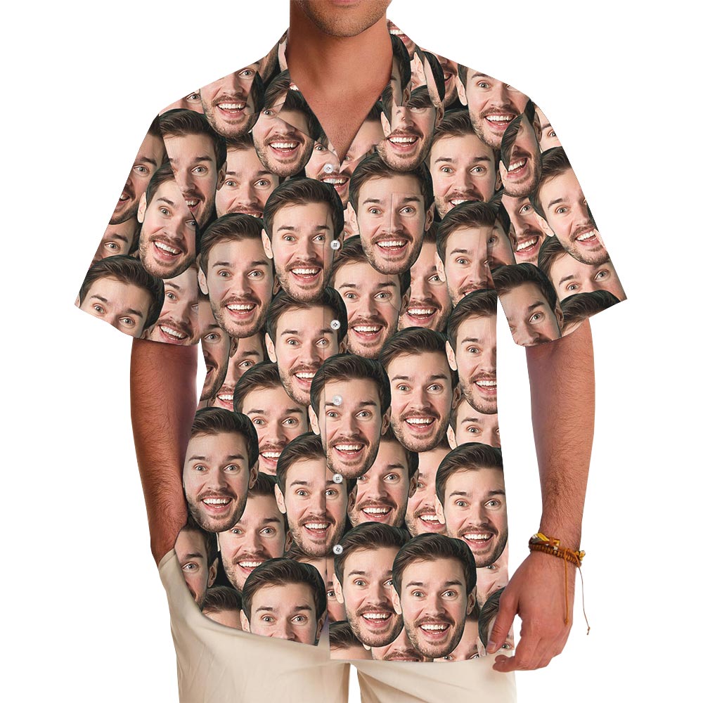 Funny Custom Multiple Faces Button Up Shirt - variant image 1