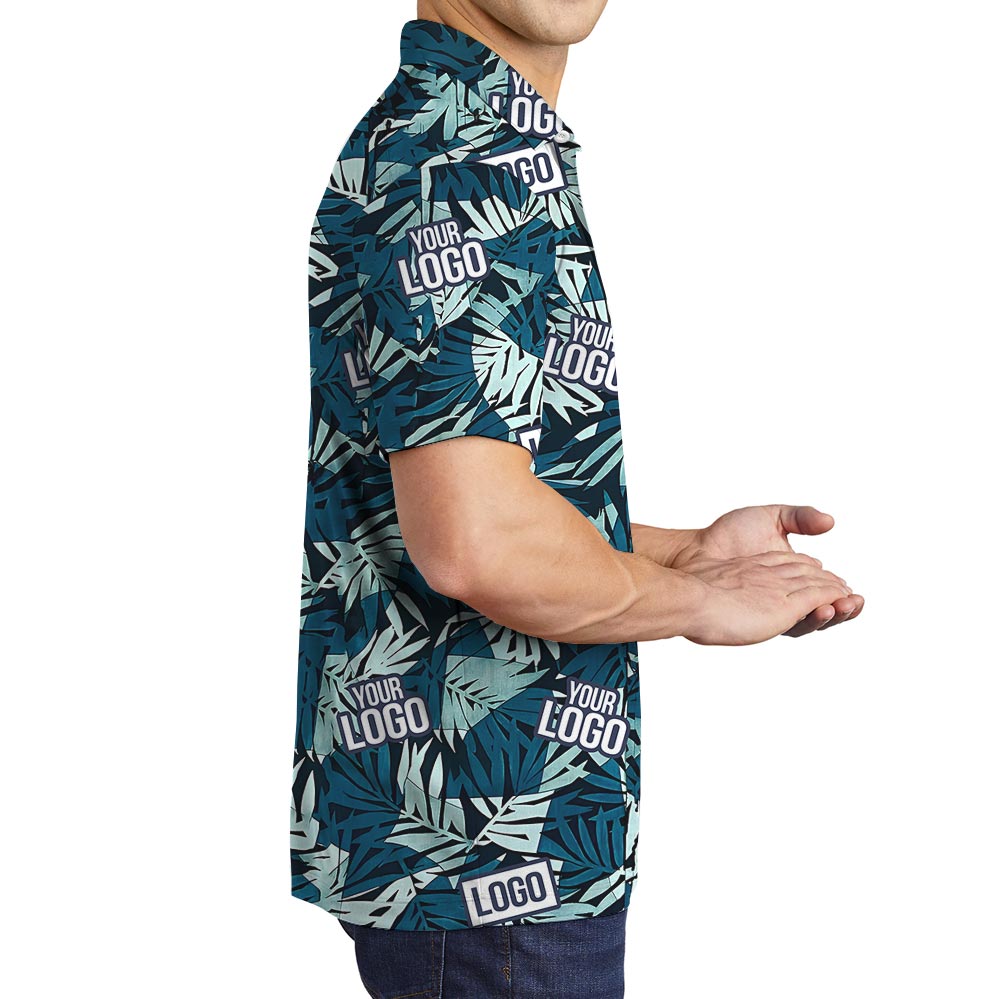 Custom Team Logo Tropical Polo For Men And Women