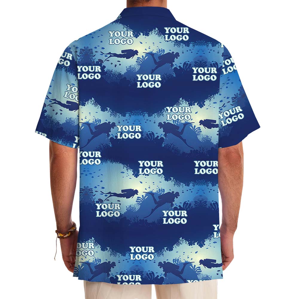 Custom Logo Scuba Diving Club Hawaiian Shirt