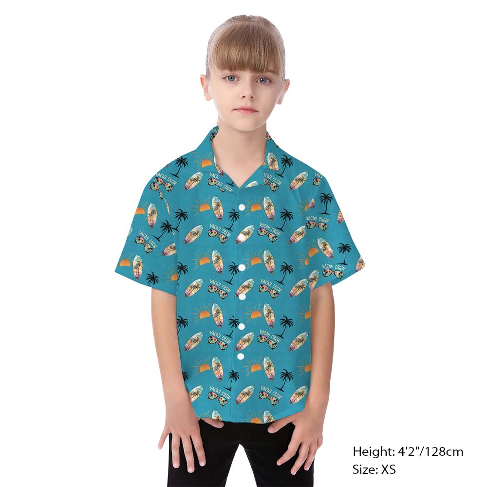 Vacation Crew Matching Family Hawaiian Outfits