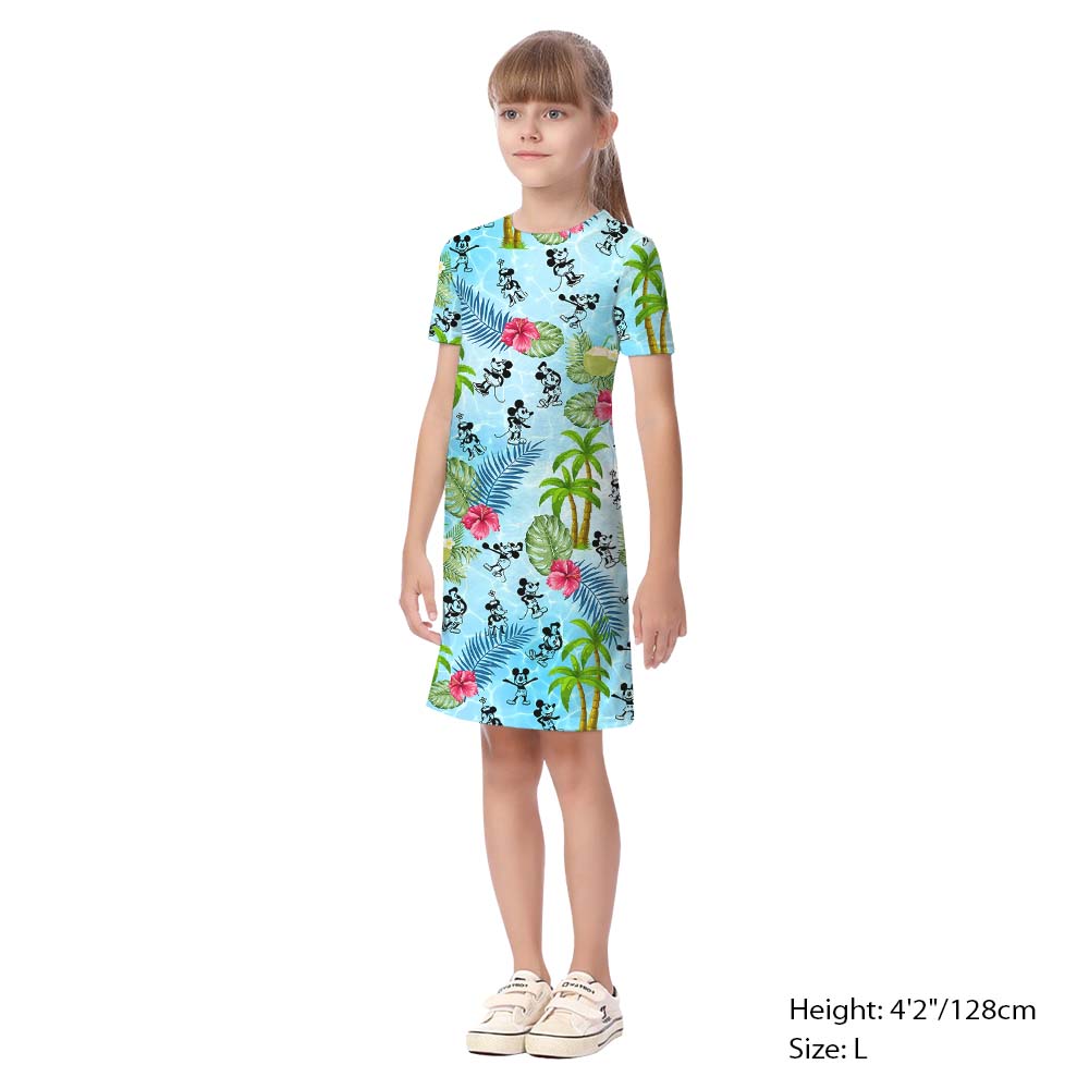 Steamboat Willie Mickey Hawaiian Matching Outfit For Beach Vacation