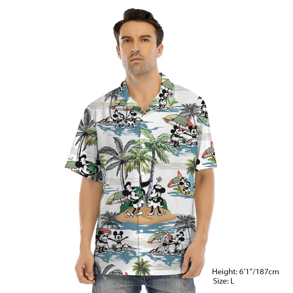Island Vibe Steamboat Willie Matching Family Hawaiian Outfits