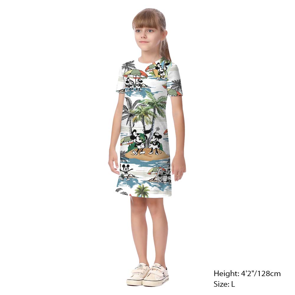 Island Vibe Steamboat Willie Matching Family Hawaiian Outfits