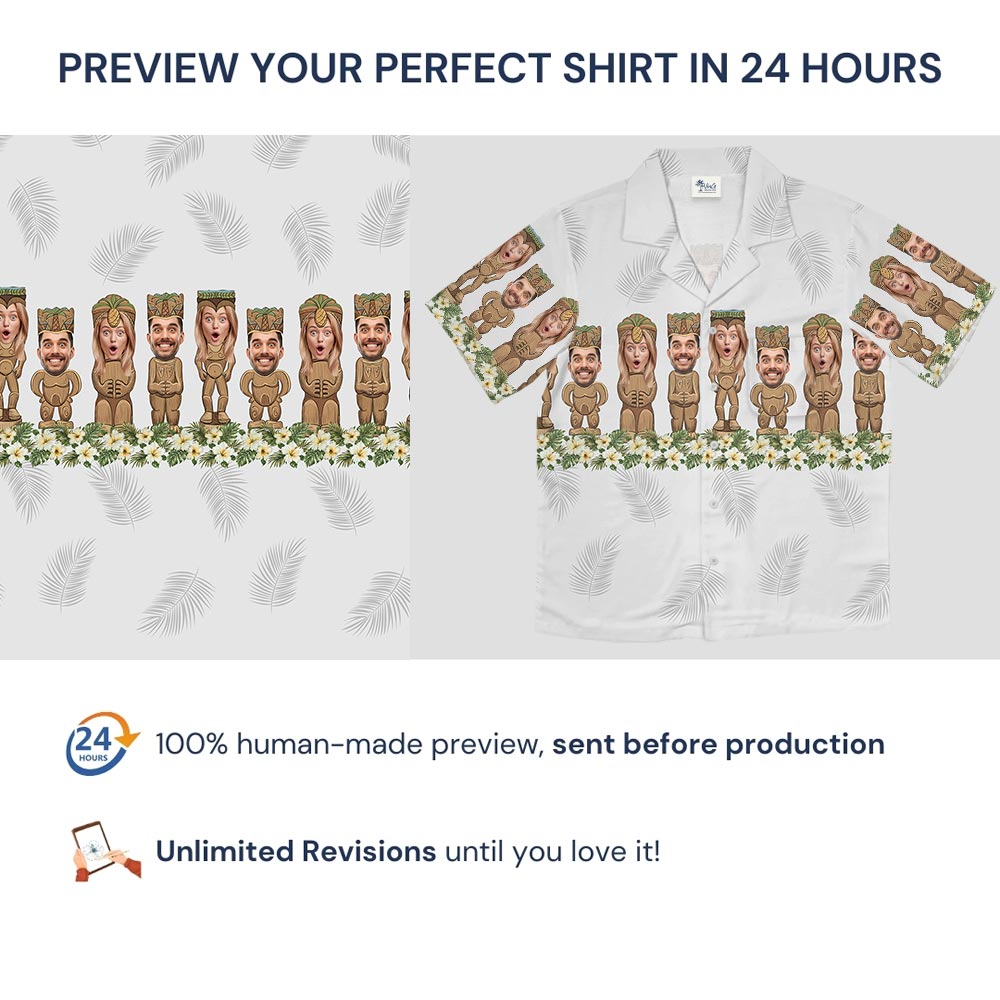 Funny Custom Face Tiki Cultural Heritage Hawaiian Shirt
