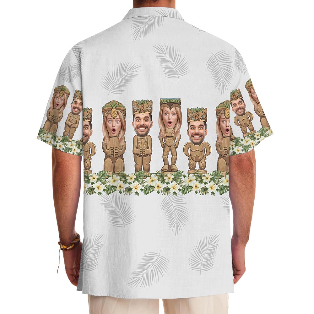 Funny Custom Face Tiki Cultural Heritage Hawaiian Shirt