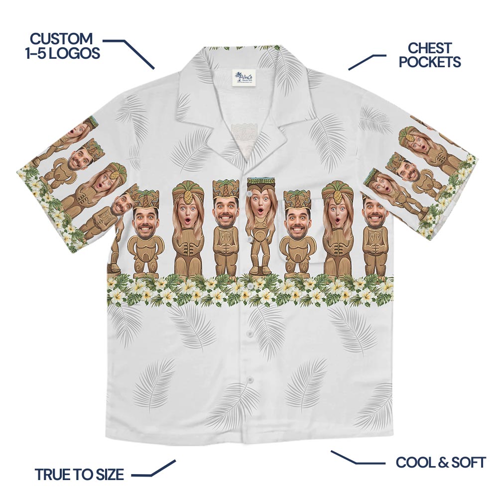 Funny Custom Face Tiki Cultural Heritage Hawaiian Shirt