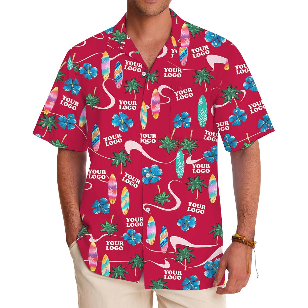Beach Vibe Hawaiian Shirt With Logo Or Face On Them - variant image 1