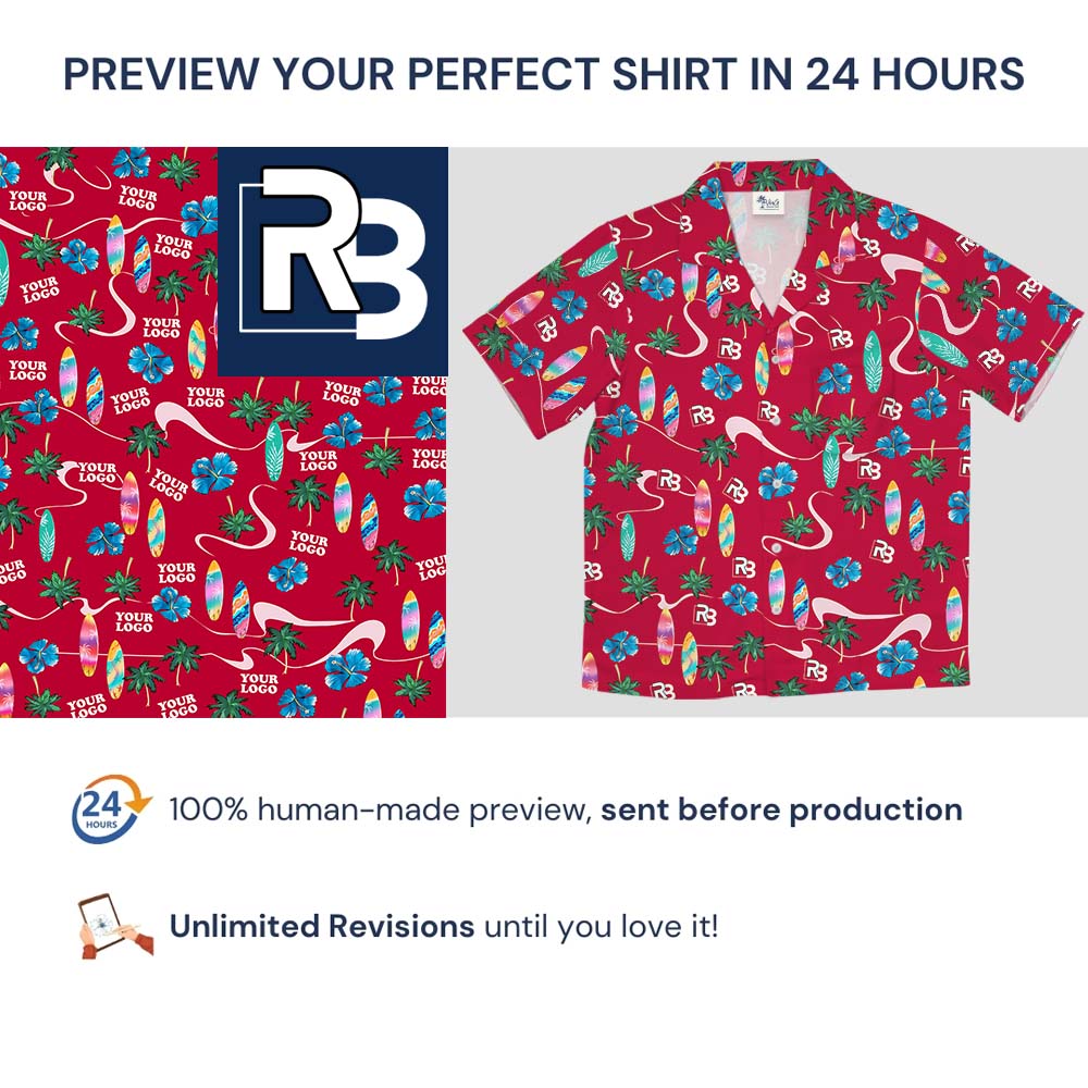 Beach Vibe Hawaiian Shirt With Logo Or Face On Them