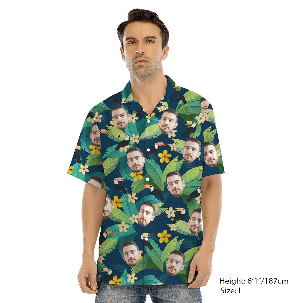 Custom Photo Tropical Toucan Matching Family Hawaiian Shirt Dress