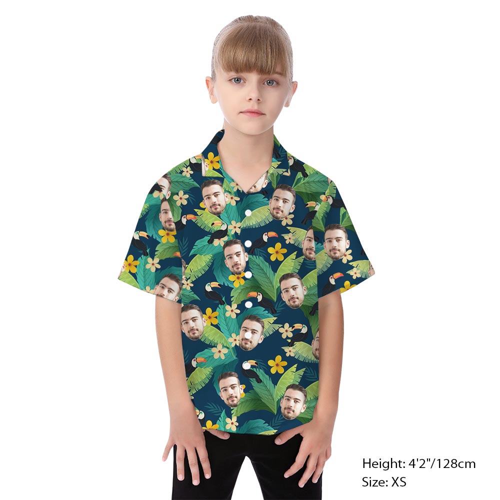 Custom Photo Tropical Toucan Matching Family Hawaiian Shirt Dress
