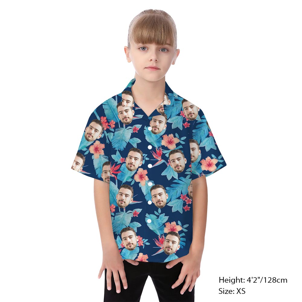 Vintage Navy Hibiscus Tropical Matching Outfits Family