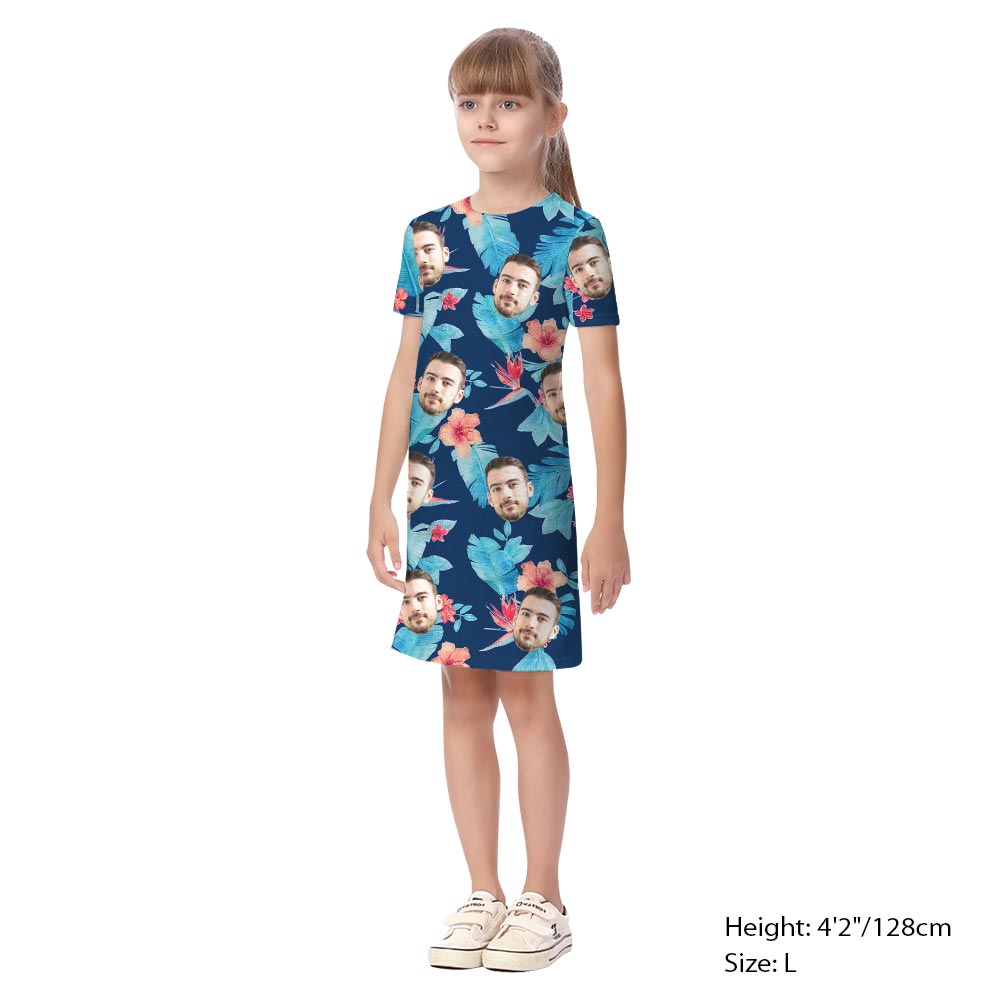 Vintage Navy Hibiscus Tropical Matching Outfits Family