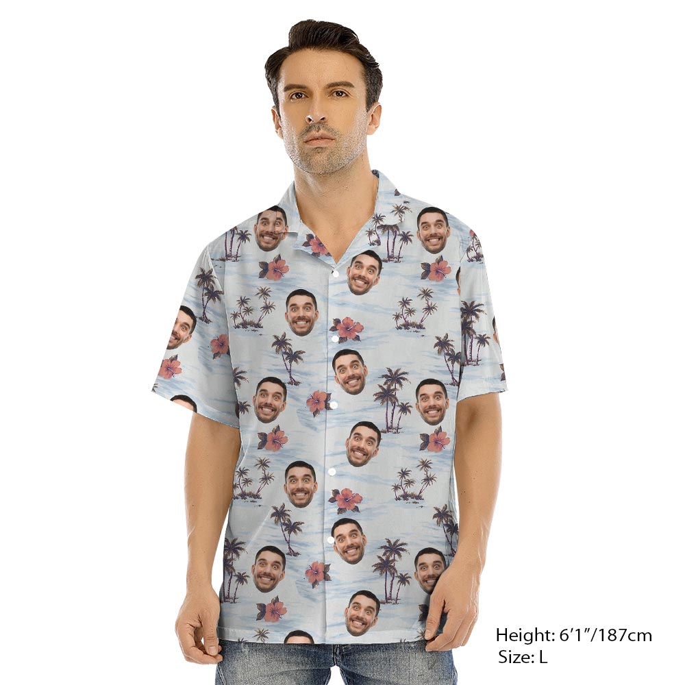 Custom Face Beach Theme Matching Aloha Outfits