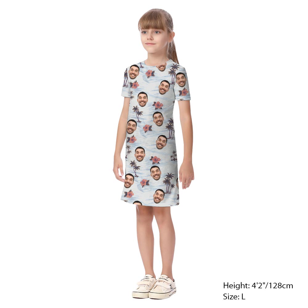 Custom Face Beach Theme Matching Aloha Outfits