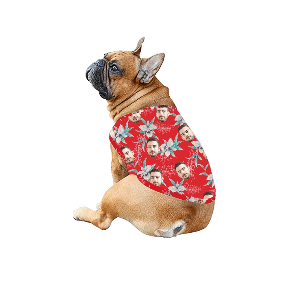 Personalized Red Matching Aloha Shirt And Dress For Family