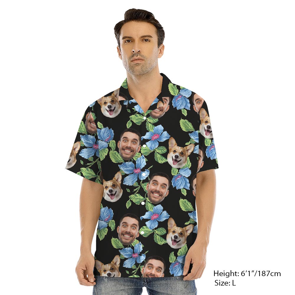 Custom Dog And Owner Matching Hawaiian Shirt Dress
