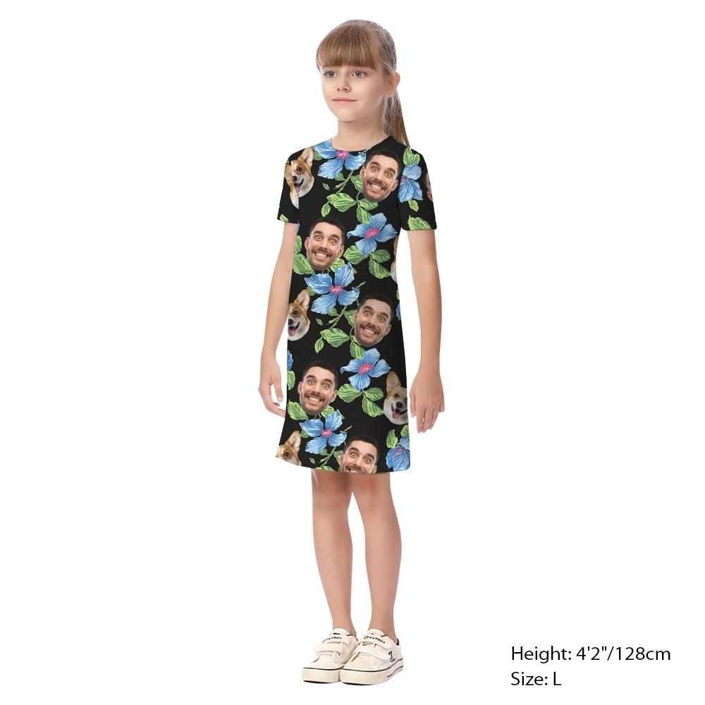 Custom Dog And Owner Matching Hawaiian Shirt Dress