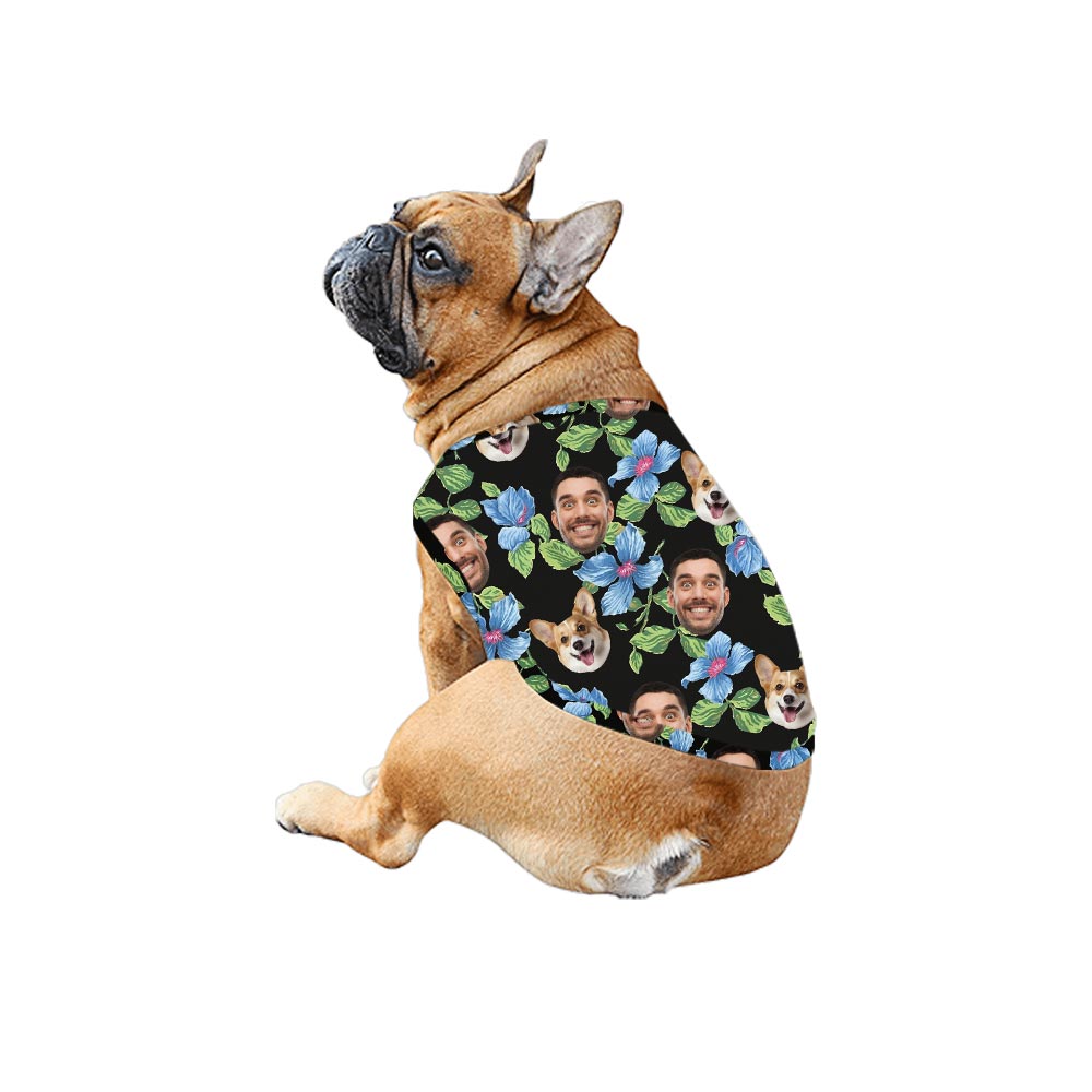Custom Dog And Owner Matching Hawaiian Shirt Dress