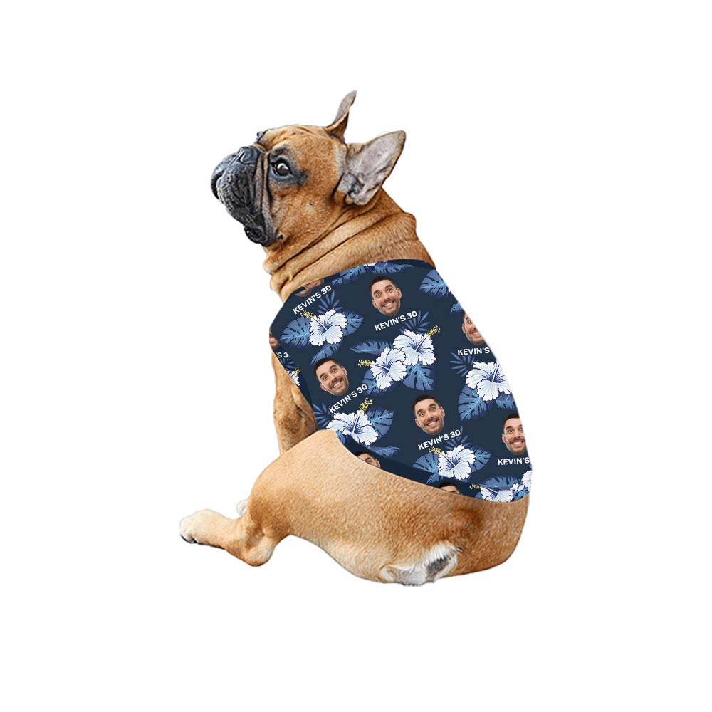 Custom Family Face Matching Aloha Outfits Navy